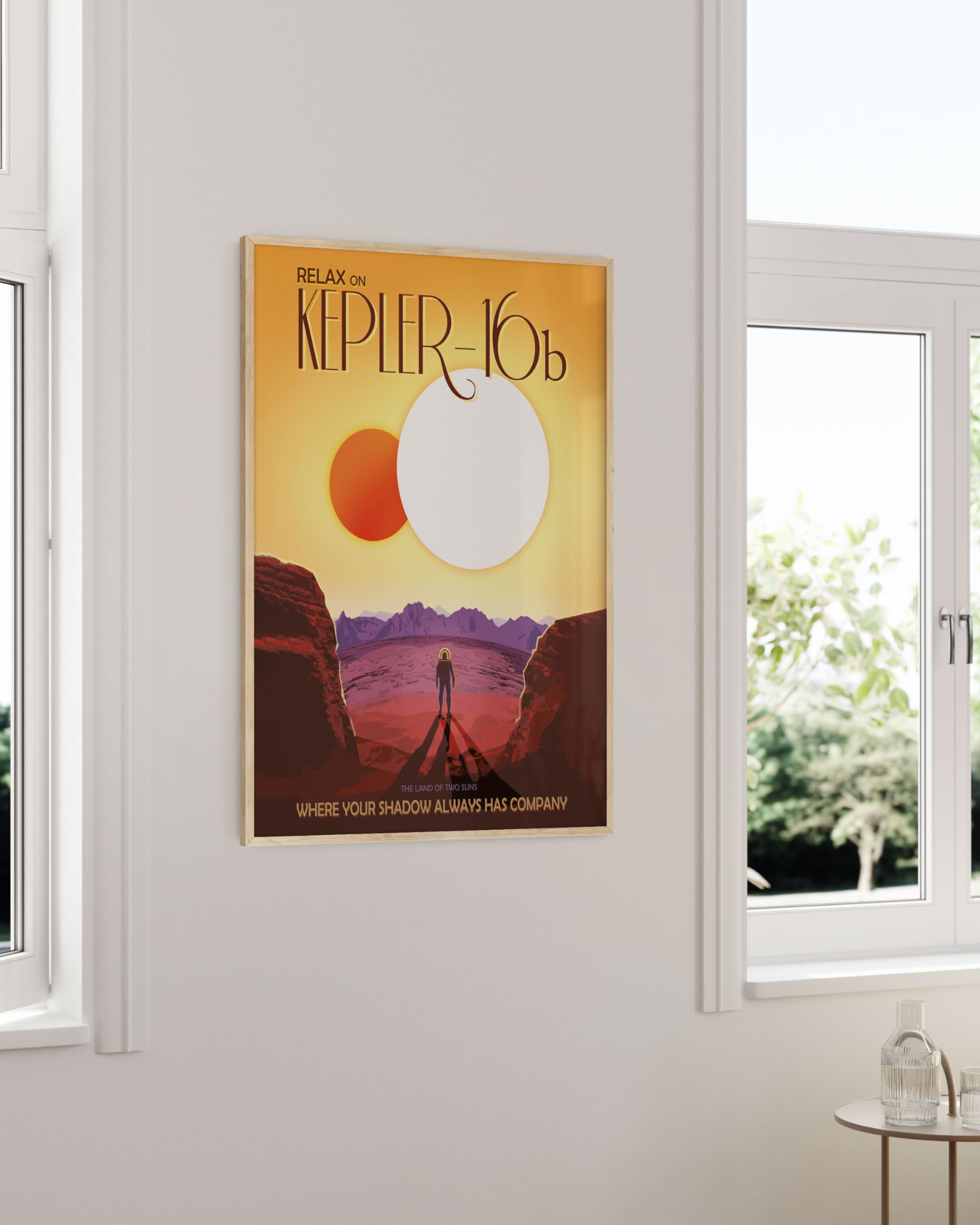 Amazon.com: HAUS AND HUES Kepler 16b Space Poster – NASA JPL Sci